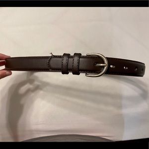Brown leather belt!